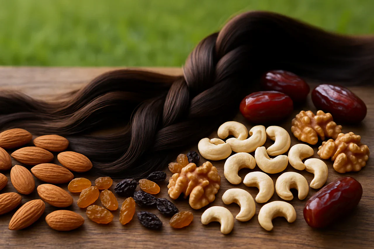 بهترین آجیل‌ها برای رشد سریع مو